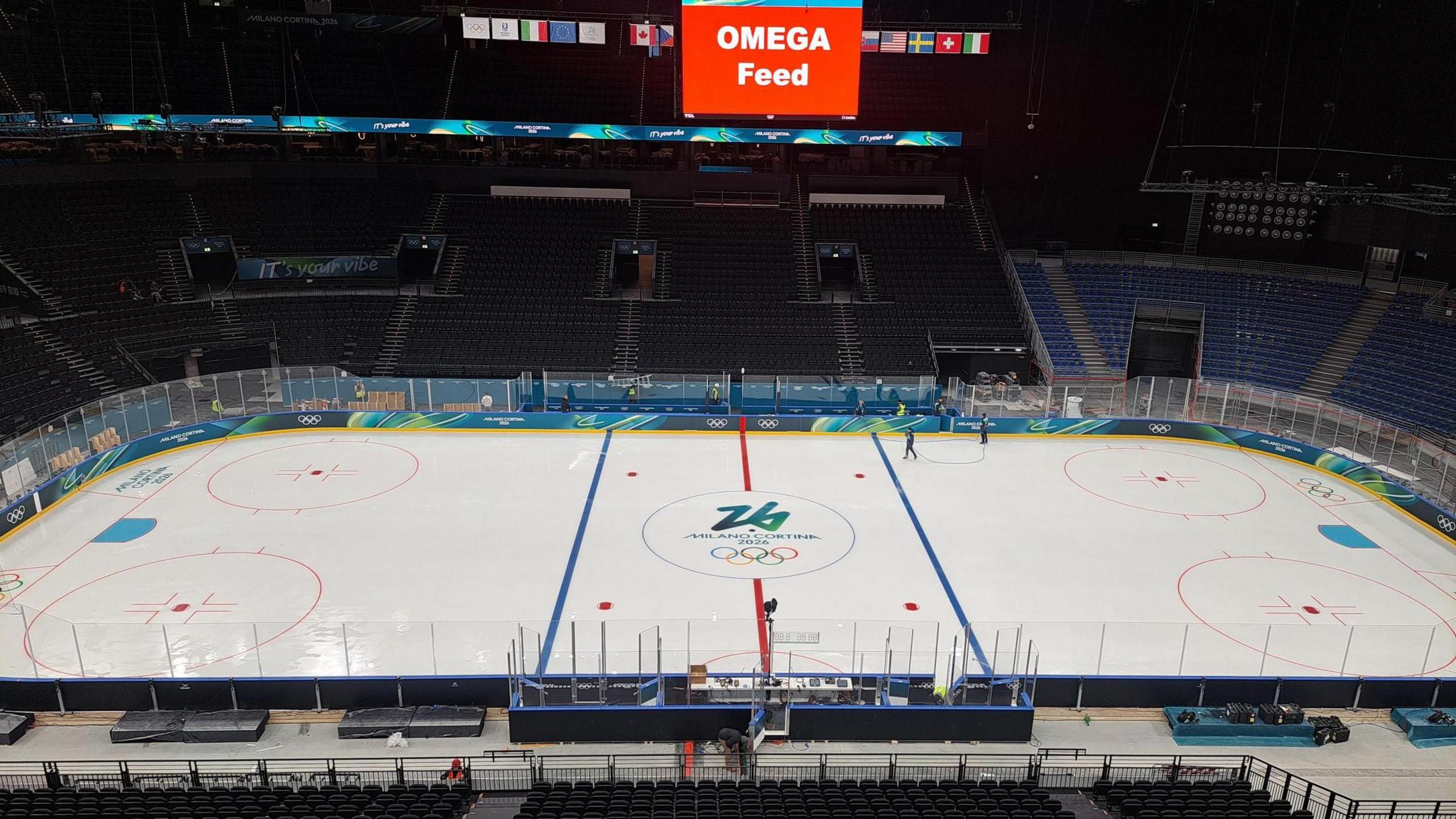 2026 Winter Olympics: Ice hockey venue still being built five days before Games