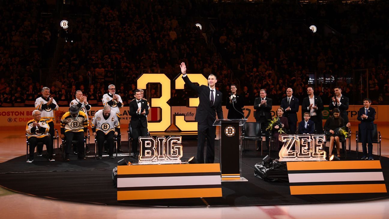 Bruins retire No. 33 jersey of Hall of Famer Zdeno Chara