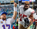NFL play-offs: San Francisco knock out champions Philadelphia as Buffalo and New England also win
