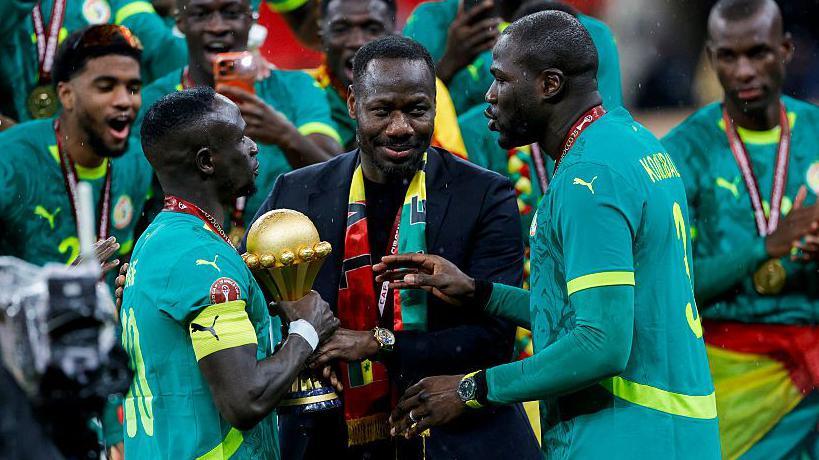 Pape Thiaw: Senegal manager given five-match ban after Afcon final chaos