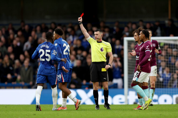10-man Chelsea stunned by Flemming’s stoppage-time header for Burnley