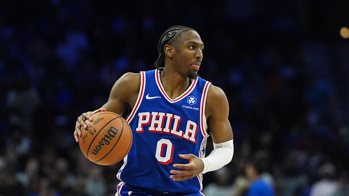 76ers’ Tyrese Maxey passes Allen Iverson as the franchise leader in 3-Point field goals