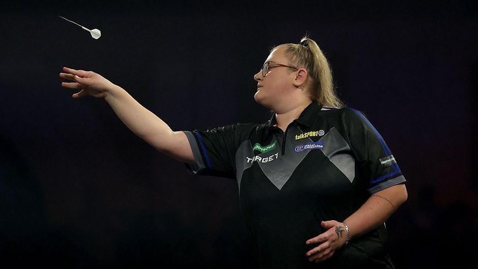 Beau Greaves: Doncaster thrower makes history as first woman to hit nine-darter on PDC ProTour