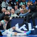 Hornets' Pat Connaughton sports blonde hair for fantasy football punishment