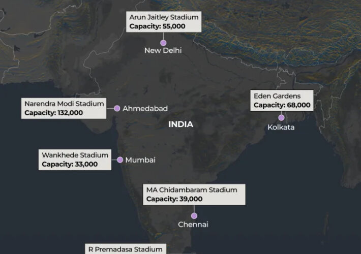 ICC Men’s T20 Cricket World Cup 2026 explained in maps and charts