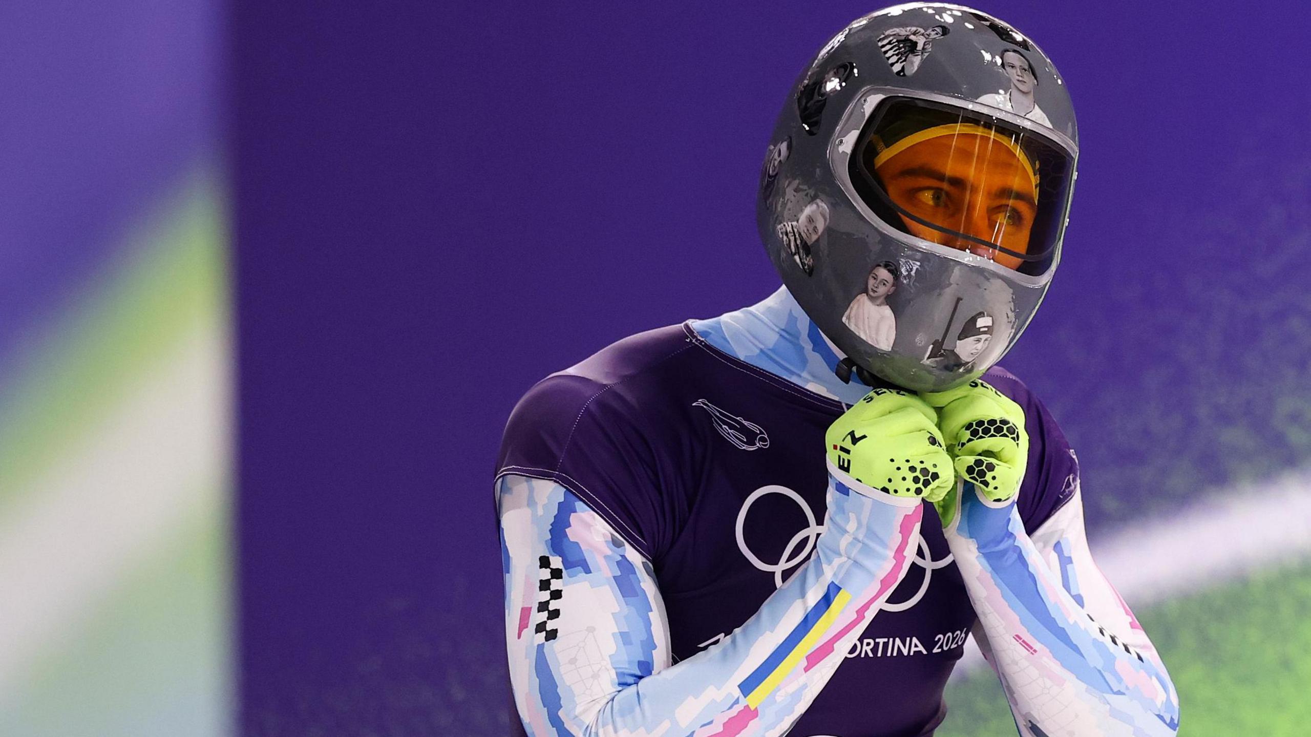 IOC bans Ukrainian skeleton pilot Vladyslav Heraskevych over 'helmet of remembrance'