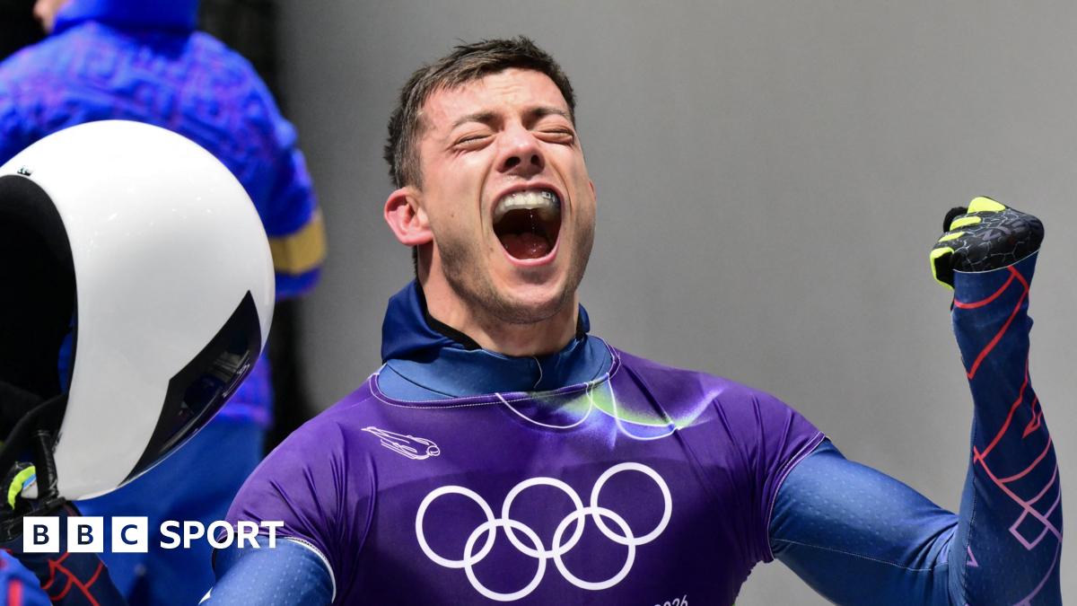 Matt Weston: Skeleton pilot wins emphatic Olympic gold for first medal GB medal of games