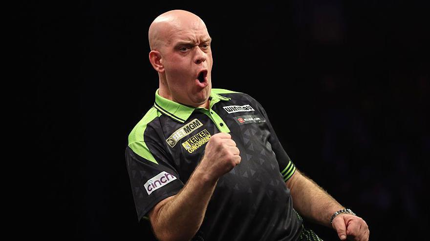 Premier League Darts 2026 results: Michael van Gerwen beats Gian van Veen to win opening night in Newcastle