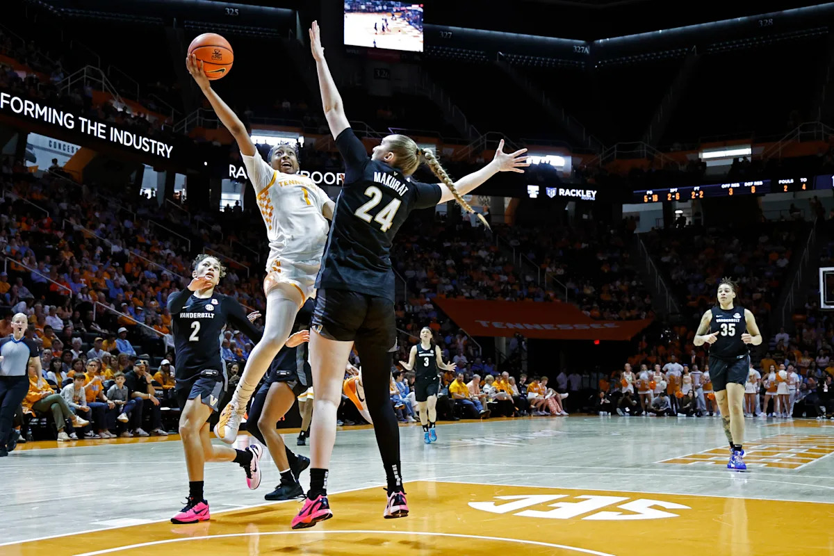 Mikayla Blakes' 34 points lead No. 5 Vanderbilt past Tennessee 87-77